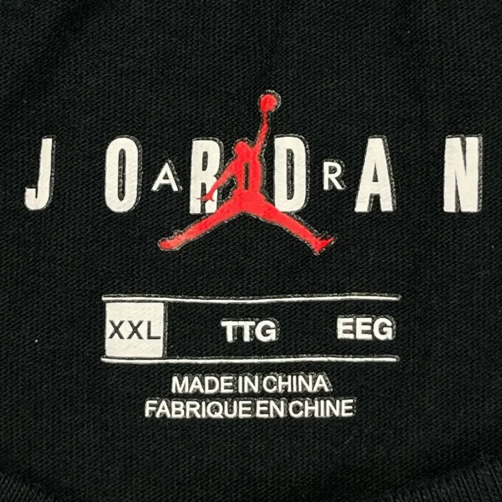 Air Jordan Men’s 2XL Speed To Market 23 Black Long Sleeve Rainbow Graphics